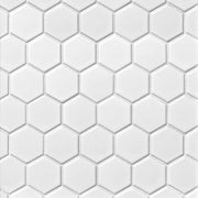Tile Shop Hex 12x12 Mosaic 2'' Matte White