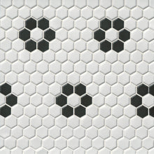 White/Black Flower