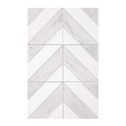 Daltile Perfit Mosaix 18" x RL" Mosaic Saran White & Thassos / Dash