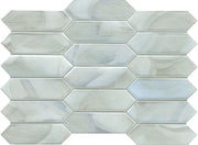 Emser Splash 10"x14" Picket Mosaic 5.31"X5.75" White