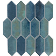 Daltile Miramo 2" x 5" Picket Mosaic 12" x 11" Aqua