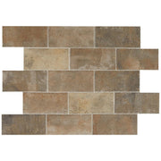 Daltile Brickwork 4" x 8" Distressed Mate Patio