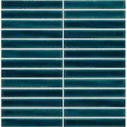 Marrazi Cotto Revival 12" x 12" Mosaic 1" x 6" Stacked Bay Crackle