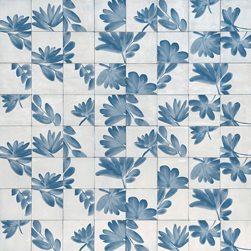 Marazzi Rice 6" x 6" Bianco Deco Blossom