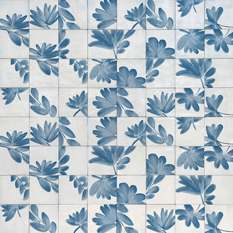 Marazzi Rice 6" x 6" Bianco Deco Blossom