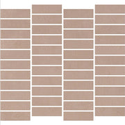 Daltile Rigid Clay 1" x 3" Off Set Mosaic 12" x 12" Brick
