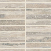 Daltile Calligo 1'' x 6'' Stacked Mosaic 12'' x 10'' Matte Almond