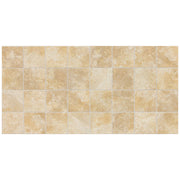Daltile Continental Slate 3" x 3" Straight Joint Mosaic 12" x 24" Persian Gold