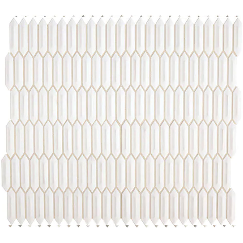 Daltile Revalia Remix 1" x 4" Mosaic 12" x 13" Calming White