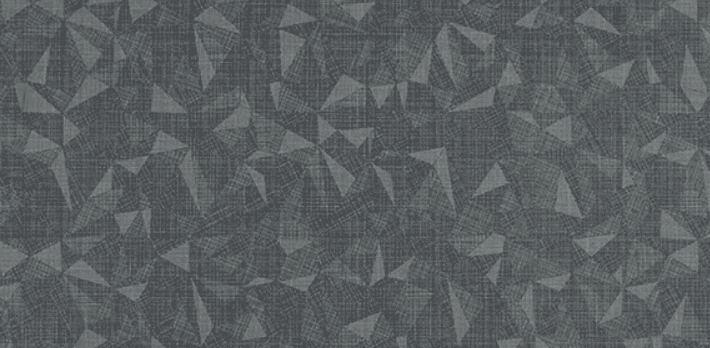 Daltile Fabric Art 12" x 24" Modern Kaleidoscope Midnight Steel Prism