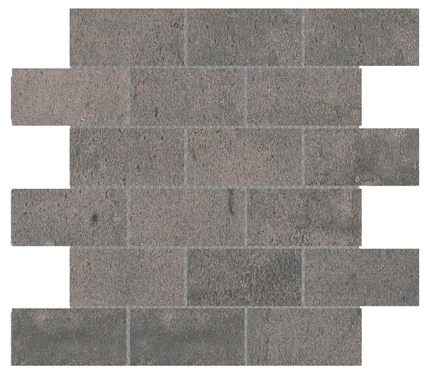 Emser Cogent 12" x 12" Mosaic 2" x 4" Gray