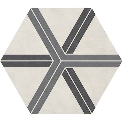 Daltile Bee Hive 24" x 20" Deco Plot Cool Blend