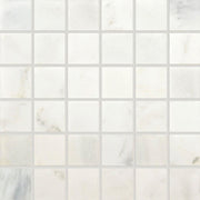 Daltile Marble 2" x 2" Honed Mosaic 12" x 12" First Snow Eleg