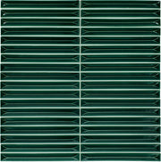 Daltile Artefino Vintage 0.5" x 6" Pyramid Mosaic 12" x 11" Jade