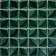 Daltile Artefino Vintage 12" x 12" Floret Mosaic 12" x 11" Jade