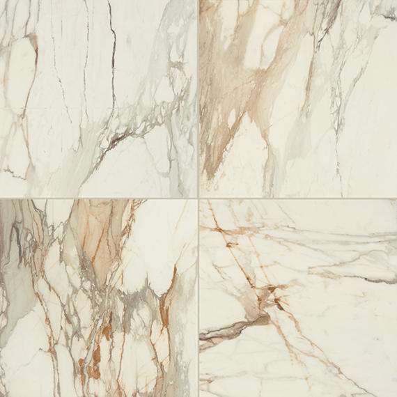 Daltile Panoramic Duet 48" x 48" Matte Calacatta Topaz