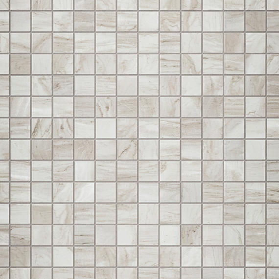 Daltile Platinum 2" x 2" Straight Joint Mosaic 12" x 24" Matte Calacatta Sky