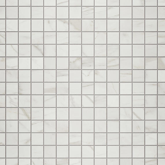 Daltile Platinum 2" x 2" Straight Joint Mosaic 12" x 24" Matte Calacatta Empire