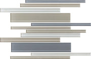 Daltile Color Wave 12" x 18" Mosaic Random Interlocking Willow Water Bl
