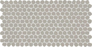 Daltile Keystones 1" Organic Penny Mosaic 12" x 22" Matte Desert Gray