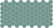 Daltile Keystones 2" Hex Organic Mosaic 12" x 24" Matte Aegean
