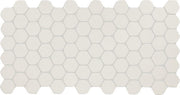 Daltile Keystones 2" Hex Organic Mosaic 12" x 24" Matte Arctic White