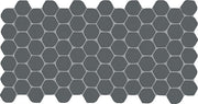 Daltile Keystones 2" Hex Organic Mosaic 12" x 24" Matte Castlerock