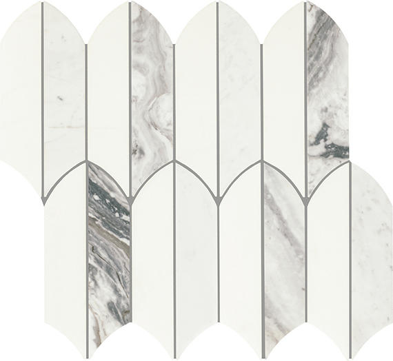 Daltile Eclessia Marble 13" x 14" Feather Volakas Blend