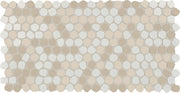 Daltile Keystones 1" Organic Penny Mosaic 12" x 22" Matte Sand Blend