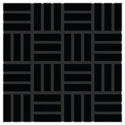 Daltile Color Wheel Mosaic 1" x 3" Lattice Weave Mosaic 12" x 12" Matte Matte Black
