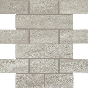 Daltile Advantage 2" x 4" Brick Joint Mosaic 12" x 12" Aged Grey
