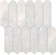 Daltile Eclessia Marble 12" x 13" Elongated Fan Polished Cristallo