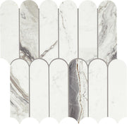 Daltile Eclessia Marble 12" x 13" Elongated Fan Polished Volakas