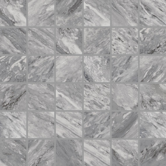 Daltile Marble Attache Lavish 2" x 2" Straight Joint Mosaic 12" x 12" Stellar Grey