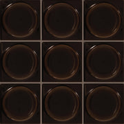 Daltile Nu Bare 4" x 4" Circle Glossy Ebony