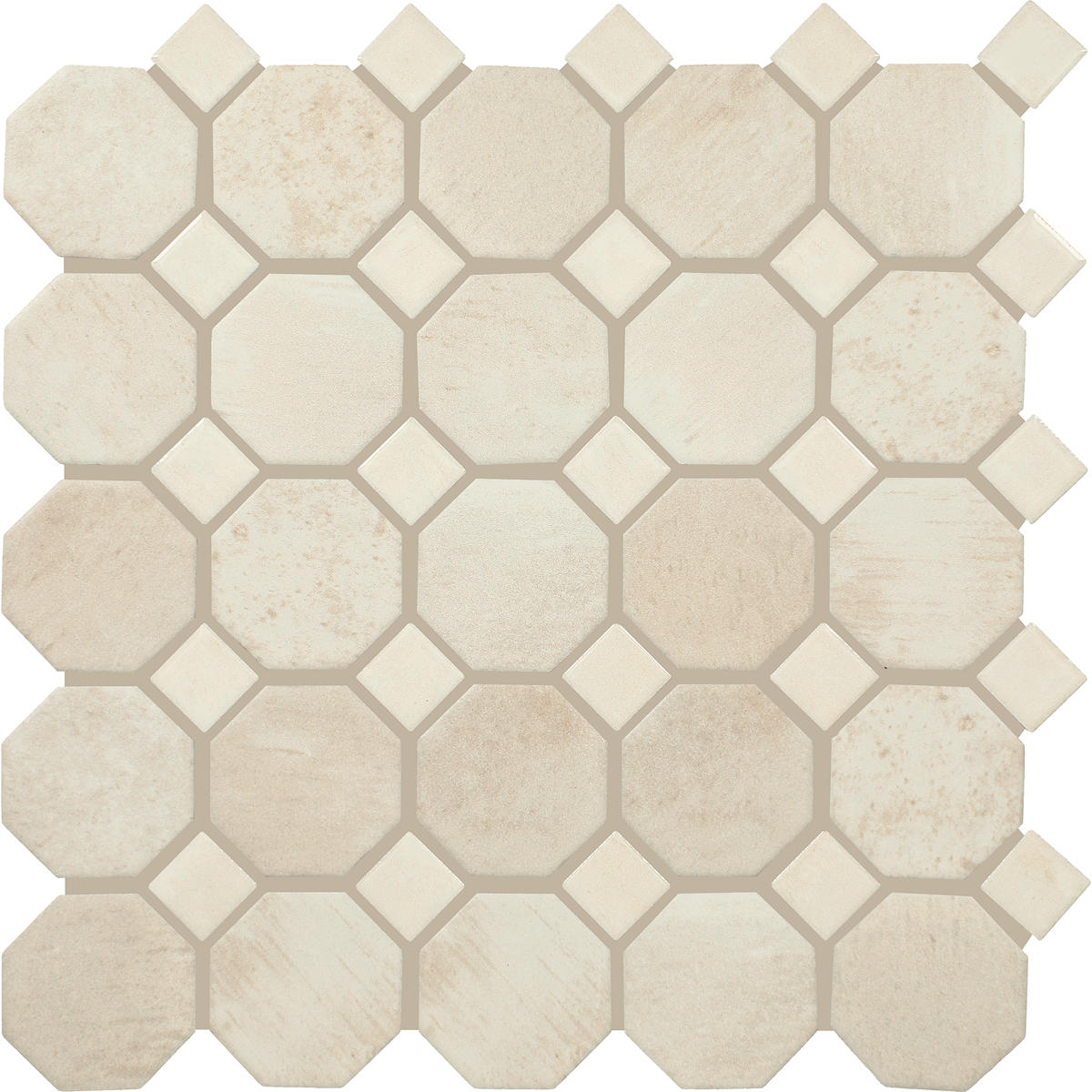 Daltile Relicca 2" Octagon Dot Mosaic 12" x 12" Mixed Unbound