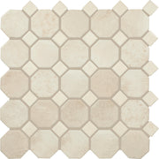 Daltile Relicca 2" Octagon Dot Mosaic 12" x 12" Mixed Unbound