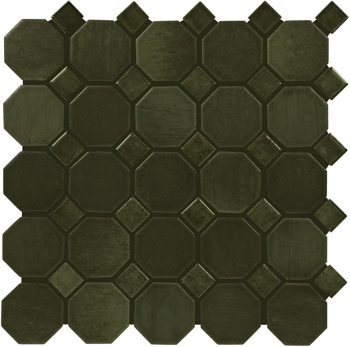 Daltile Relicca 2" Octagon Dot Mosaic 12" x 12" Mixed Nook