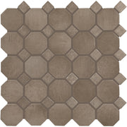 Daltile Relicca 2" Octagon Dot Mosaic 12" x 12" Mixed Antique