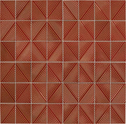 Daltile Revalia Remix 3" x 4" Structural Mosaic 12" x 16" Spice