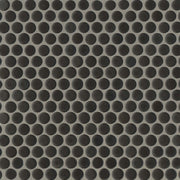 Bedrosians 360 3/4" Penny Rounds Mosaic 12" x 12" Matte Charcoal