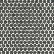 Bedrosians 360 3/4" Penny Rounds Mosaic 12" x 12" Matte Iron