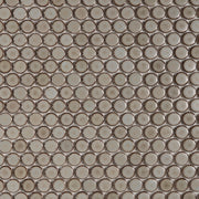 Bedrosians 360 3/4" Penny Rounds Mosaic 12" x 12" Matte Pumice