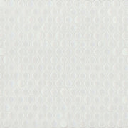 Bedrosians 360 3/4" Penny Rounds Mosaic 12" x 12" Gloss White