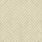 Bedrosians 90 1/2" x 2" Herringbone Mosaic 11" x 12.25" Gloss Off White