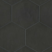 Bedrosians Allora 8.5" x 10" Hexagon Black