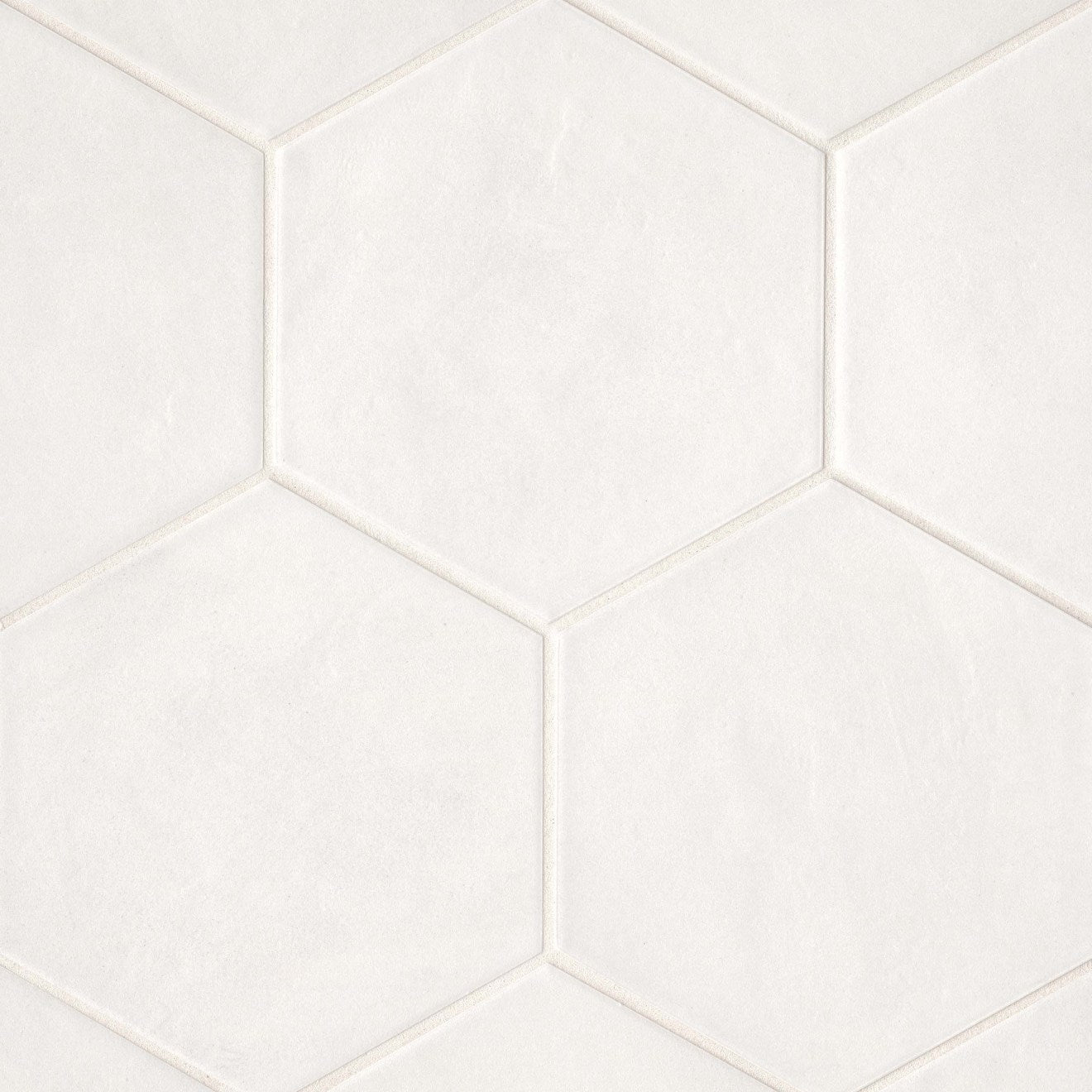 Bedrosians Allora 8.5" x 10" Hexagon White