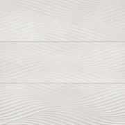 Bedrosians Donna 13" x 40" Matte Wave Deco Silver