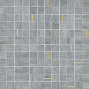 Bedrosians Ferrara 1" x 1" Mosaic Tile with Brass Argento
