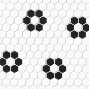Bedrosians Le Cafe 1" x 1" Deco Design Mosaic Deco Design 2